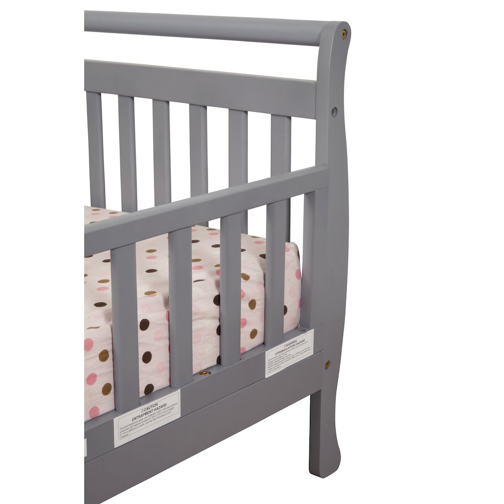 Anna Wooden Toddler Bed Gray