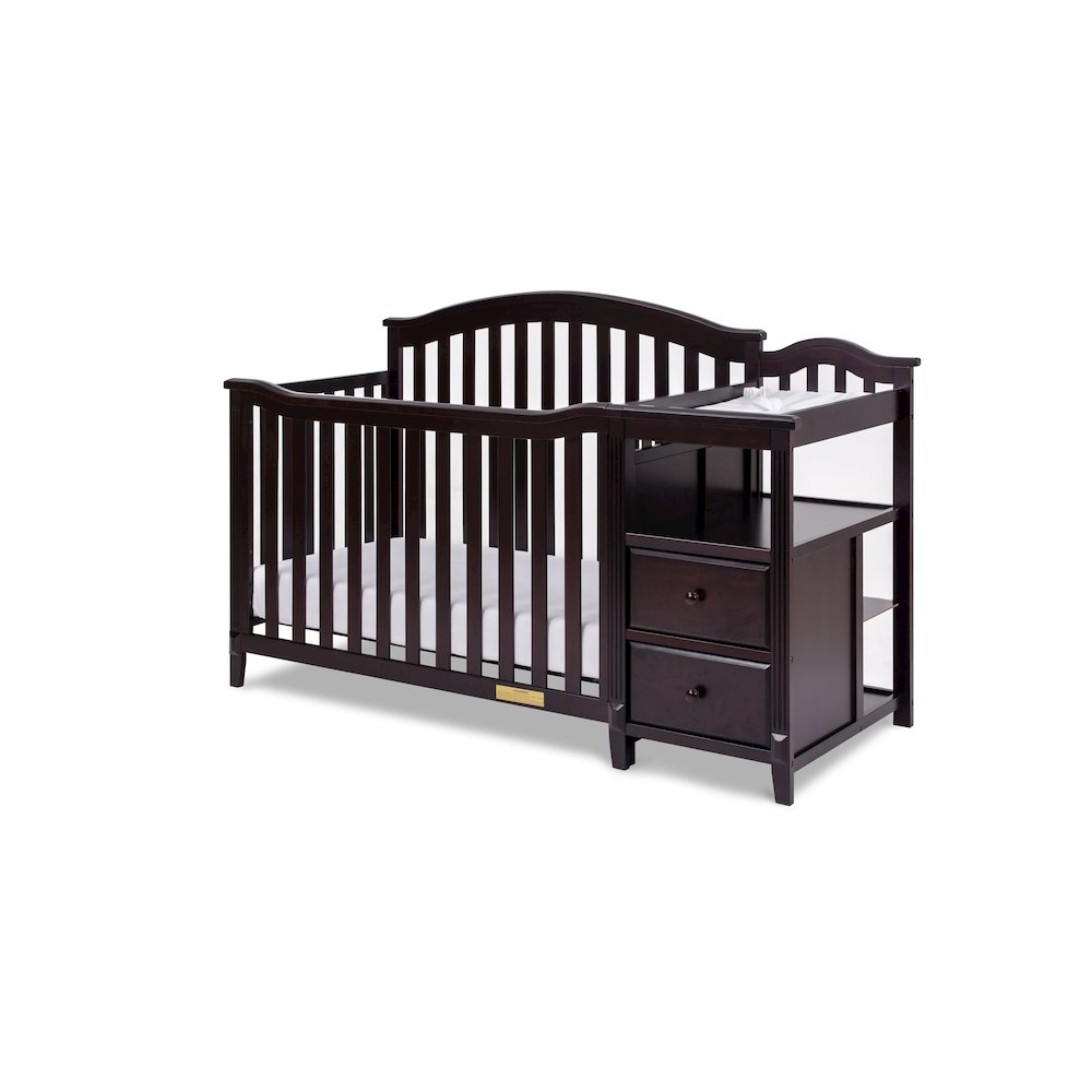 Kali 4-in-1 Convertible Crib and Changer Espresso
