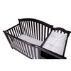 Kali 4-in-1 Convertible Crib and Changer Espresso