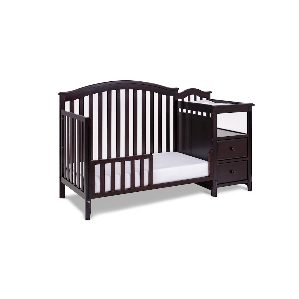 Kali 4-in-1 Convertible Crib and Changer Espresso
