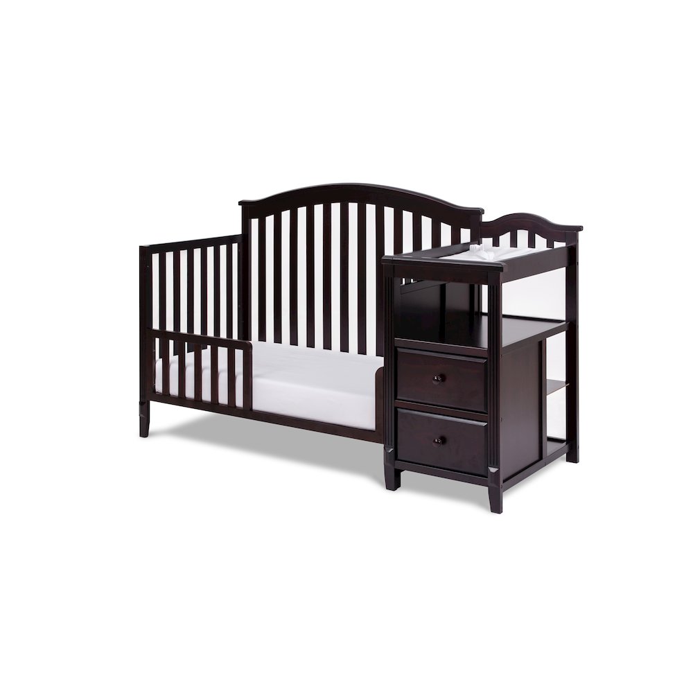 Kali 4-in-1 Convertible Crib and Changer Espresso