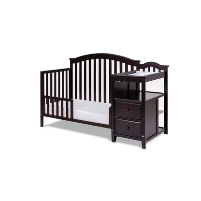 Kali 4-in-1 Convertible Crib and Changer Espresso