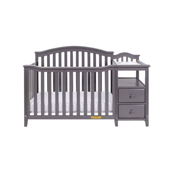 Kali 4-in-1 Convertible Crib and Changer Gray