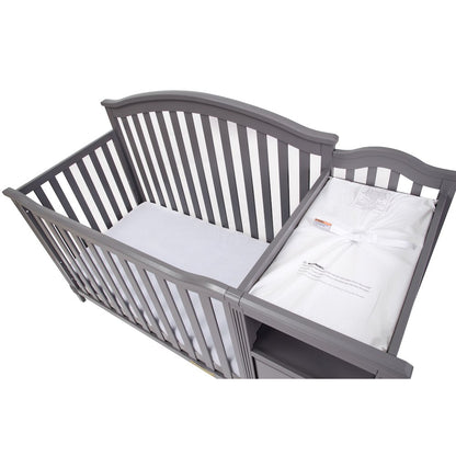 Kali 4-in-1 Convertible Crib and Changer Gray