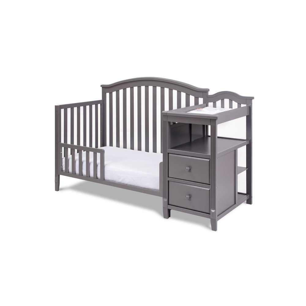 Kali 4-in-1 Convertible Crib and Changer Gray
