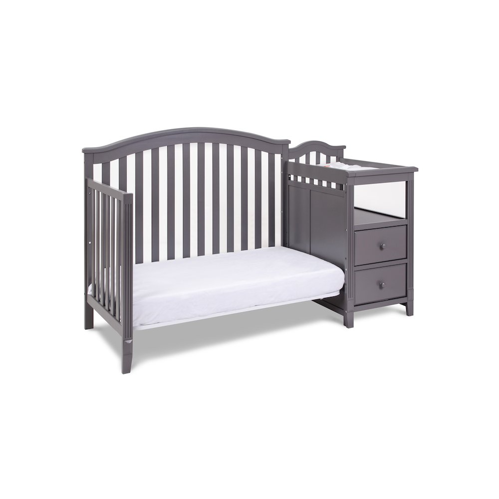 Kali 4-in-1 Convertible Crib and Changer Gray