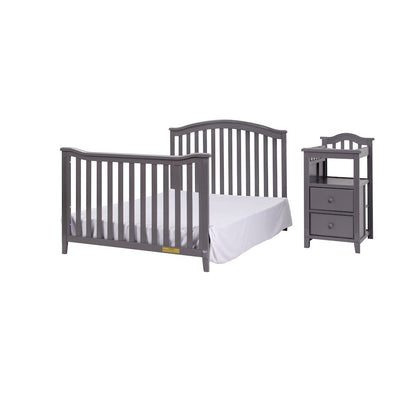 Kali 4-in-1 Convertible Crib and Changer Gray