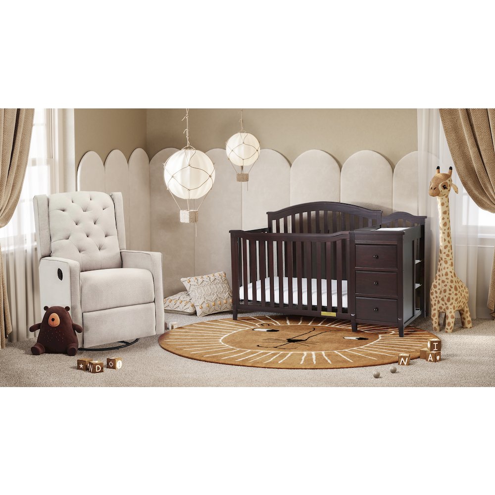 Kali II 4-in-1 Convertible Crib and Changer Espresso