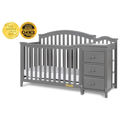 Kali II 4-in-1 Convertible Crib and Changer Gray
