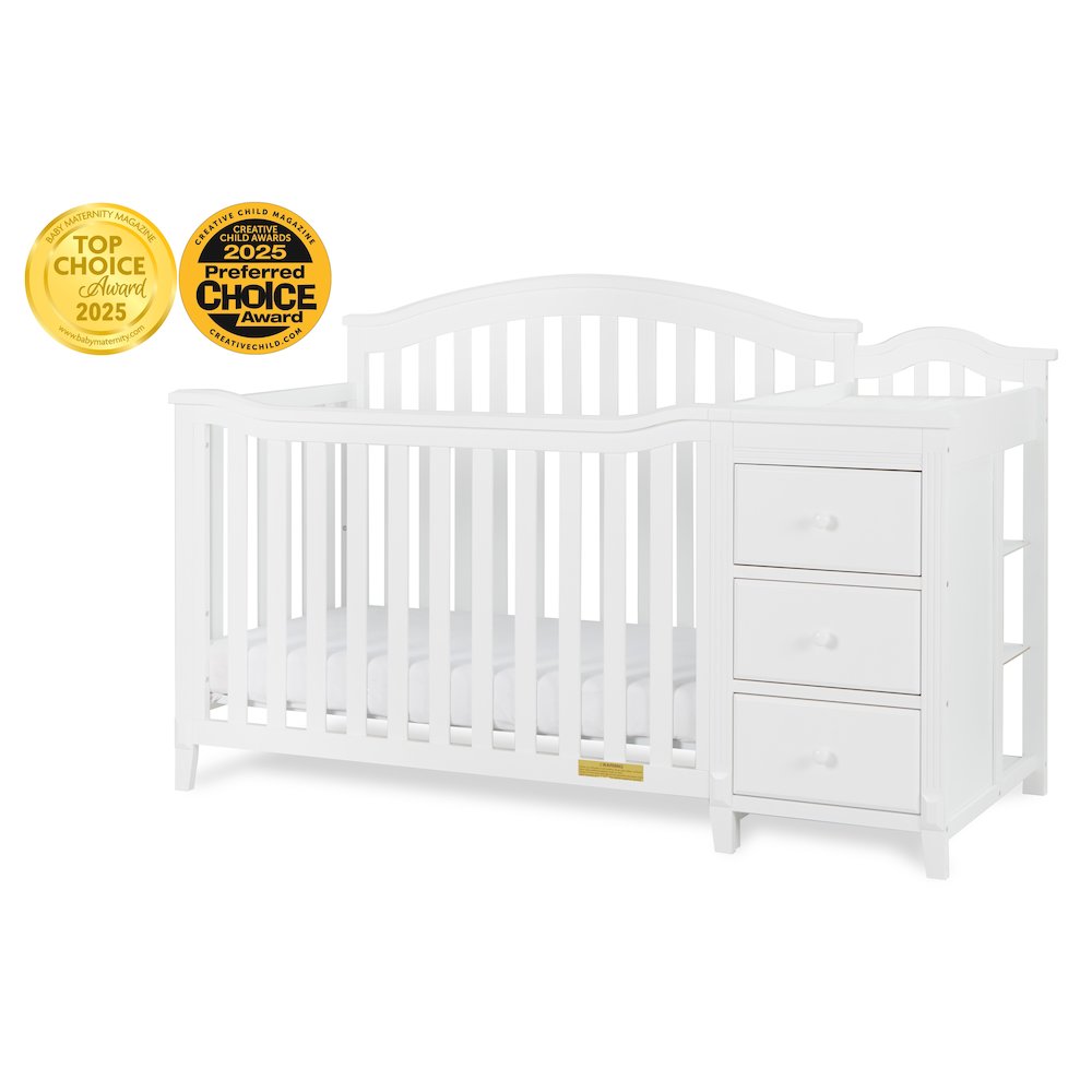 Kali II 4-in-1 Convertible Crib and Changer White