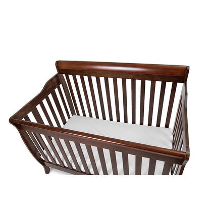 Alice 4-in-1 Convertible Crib with Toddler Guardrail Espresso