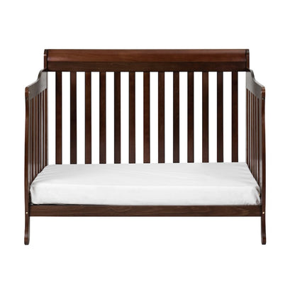 Alice 4-in-1 Convertible Crib with Toddler Guardrail Espresso