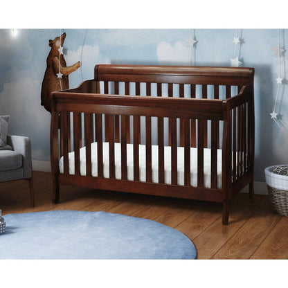 Alice 4-in-1 Convertible Crib with Toddler Guardrail Espresso