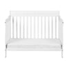 Alice 4-in-1 Convertible Crib with Toddler Guardrail White