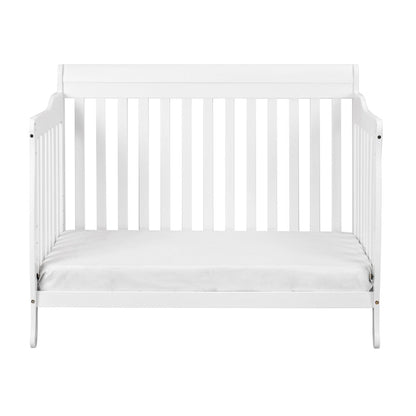 Alice 4-in-1 Convertible Crib with Toddler Guardrail White