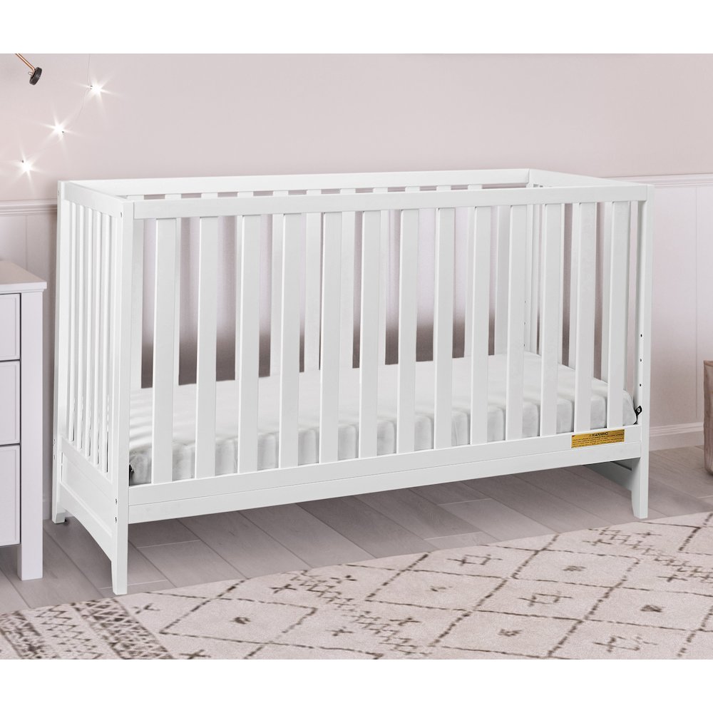 Mila II 3-in-1 Convertible Crib White