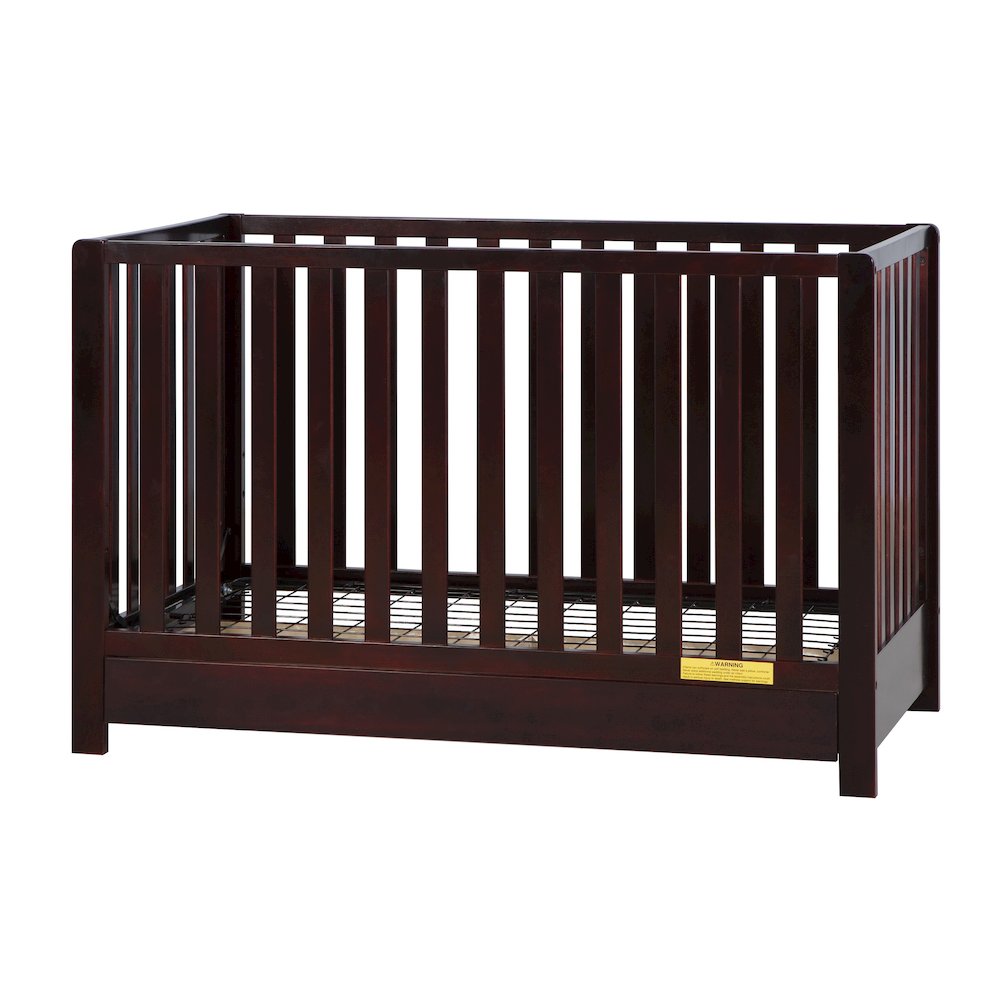 Emma 4-in-1 Convertible Crib with Drawer Espresso