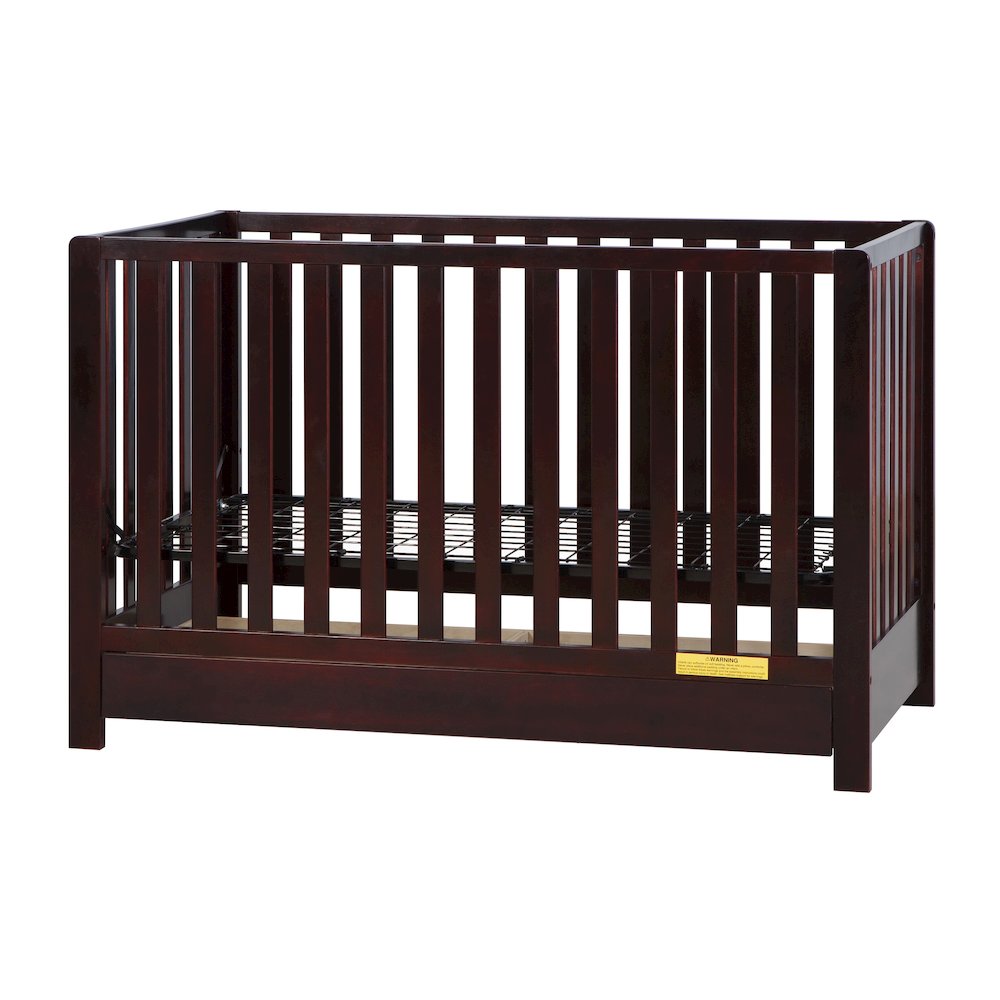 Emma 4-in-1 Convertible Crib with Drawer Espresso