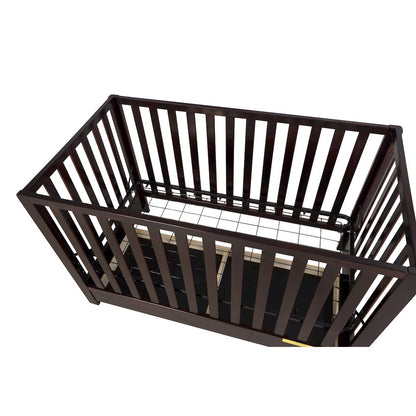 Emma 4-in-1 Convertible Crib with Drawer Espresso