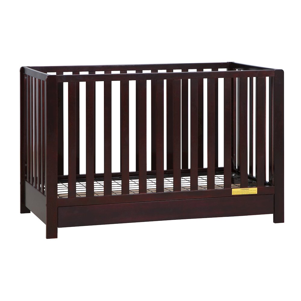 Emma 4-in-1 Convertible Crib with Drawer Espresso
