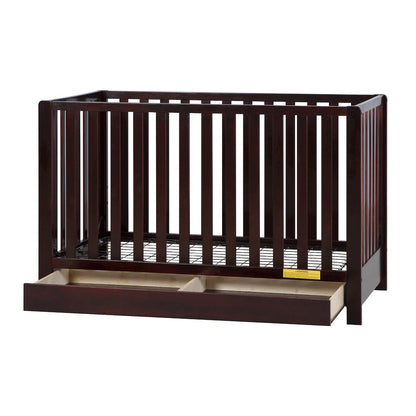 Emma 4-in-1 Convertible Crib with Drawer Espresso