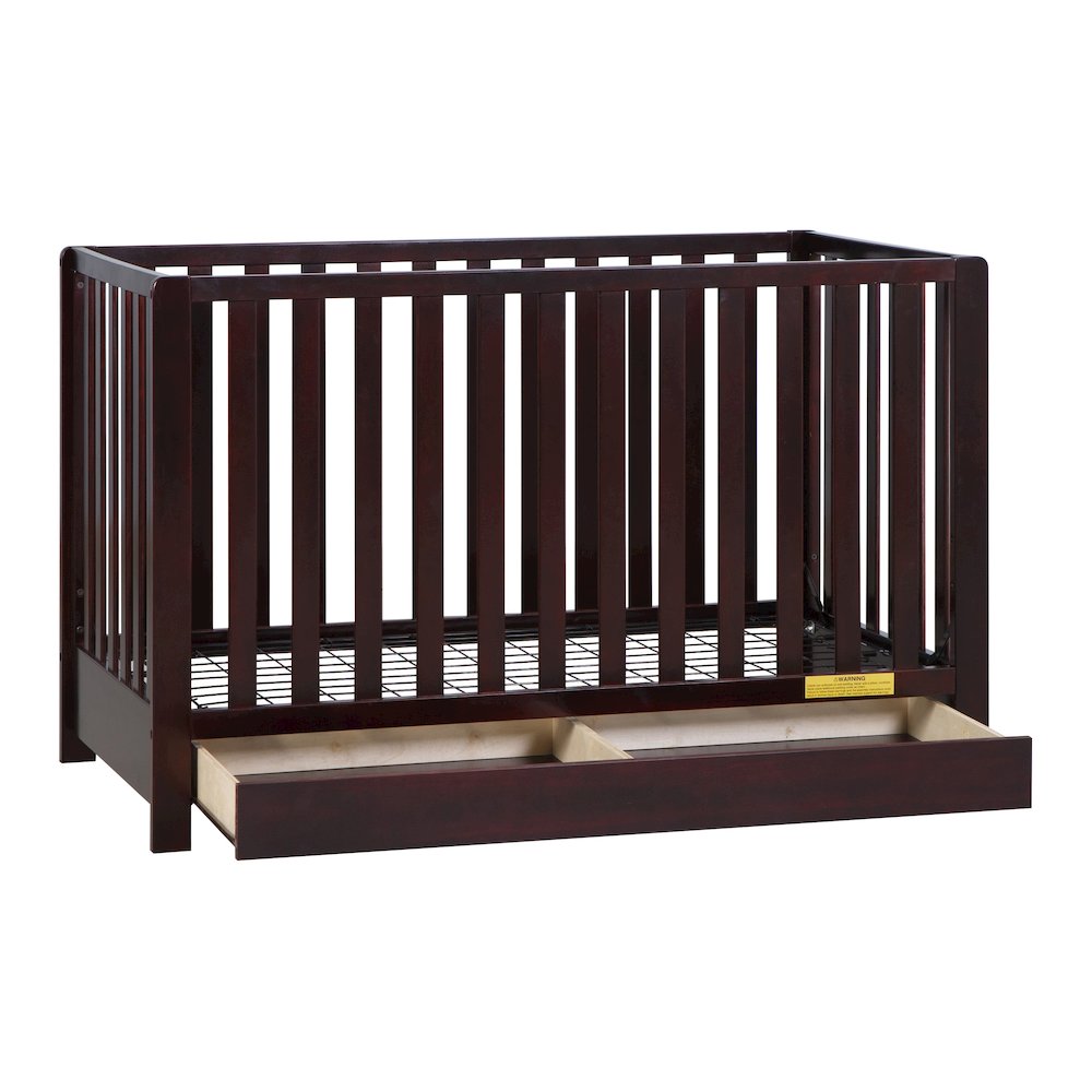 Emma 4-in-1 Convertible Crib with Drawer Espresso