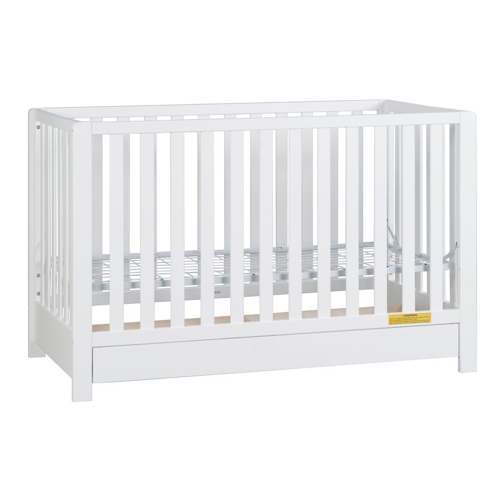 Emma 4-in-1 Convertible Crib with Drawer White