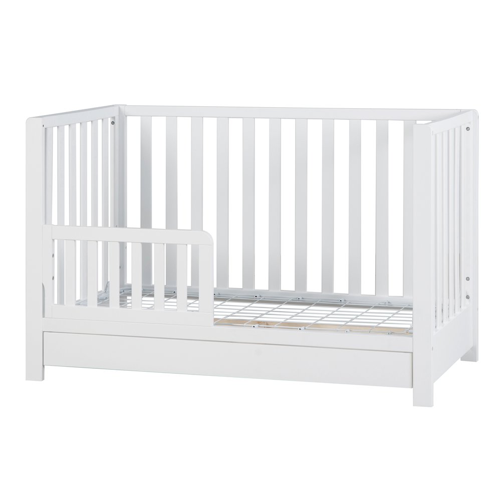 Emma 4-in-1 Convertible Crib with Drawer White