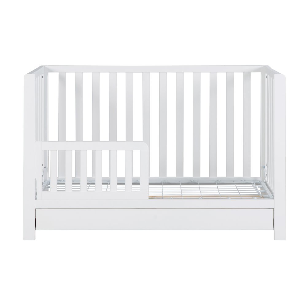 Emma 4-in-1 Convertible Crib with Drawer White