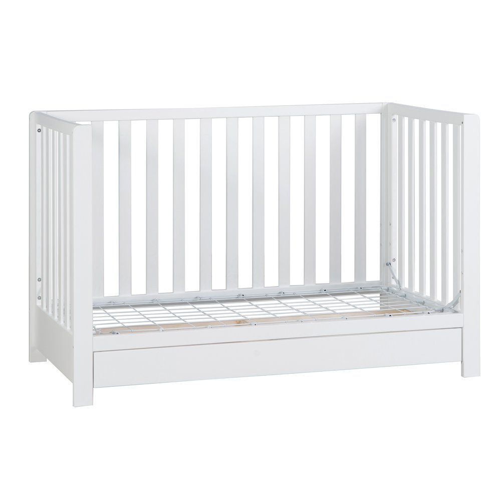 Emma 4-in-1 Convertible Crib with Drawer White