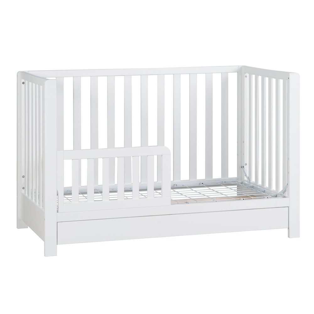 Emma 4-in-1 Convertible Crib with Drawer White