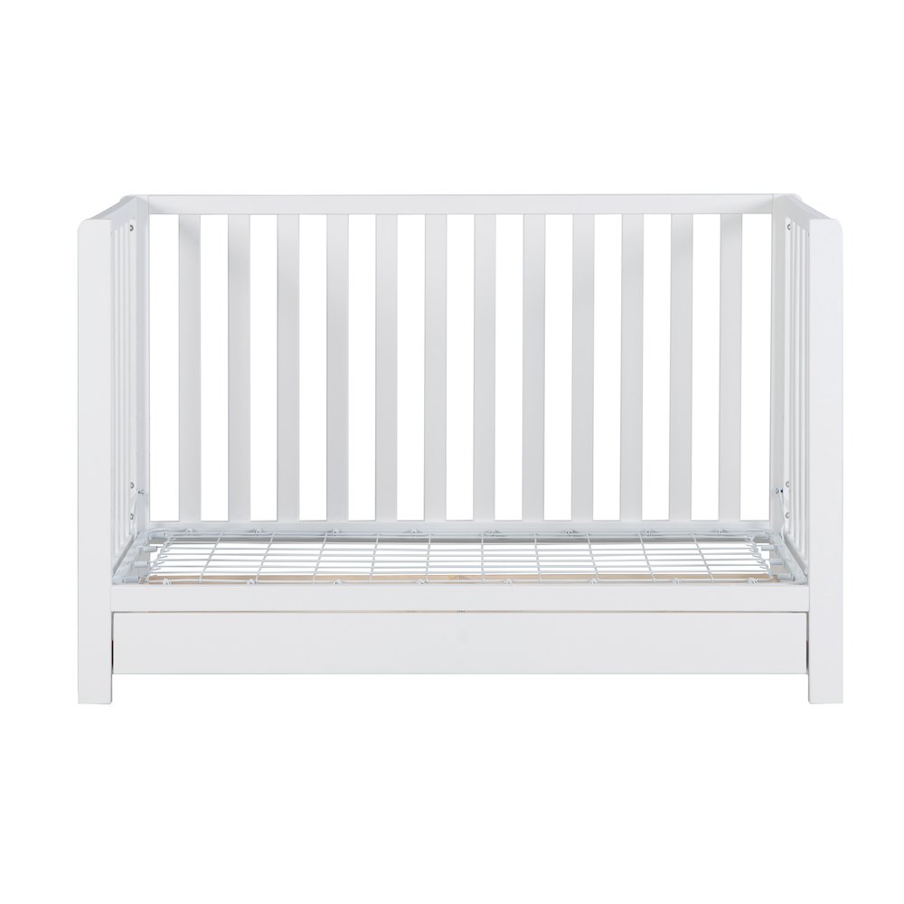 Emma 4-in-1 Convertible Crib with Drawer White
