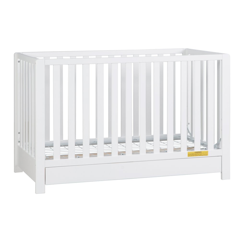 Emma 4-in-1 Convertible Crib with Drawer White