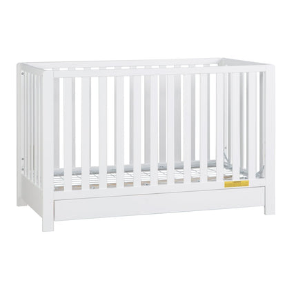 Emma 4-in-1 Convertible Crib with Drawer White