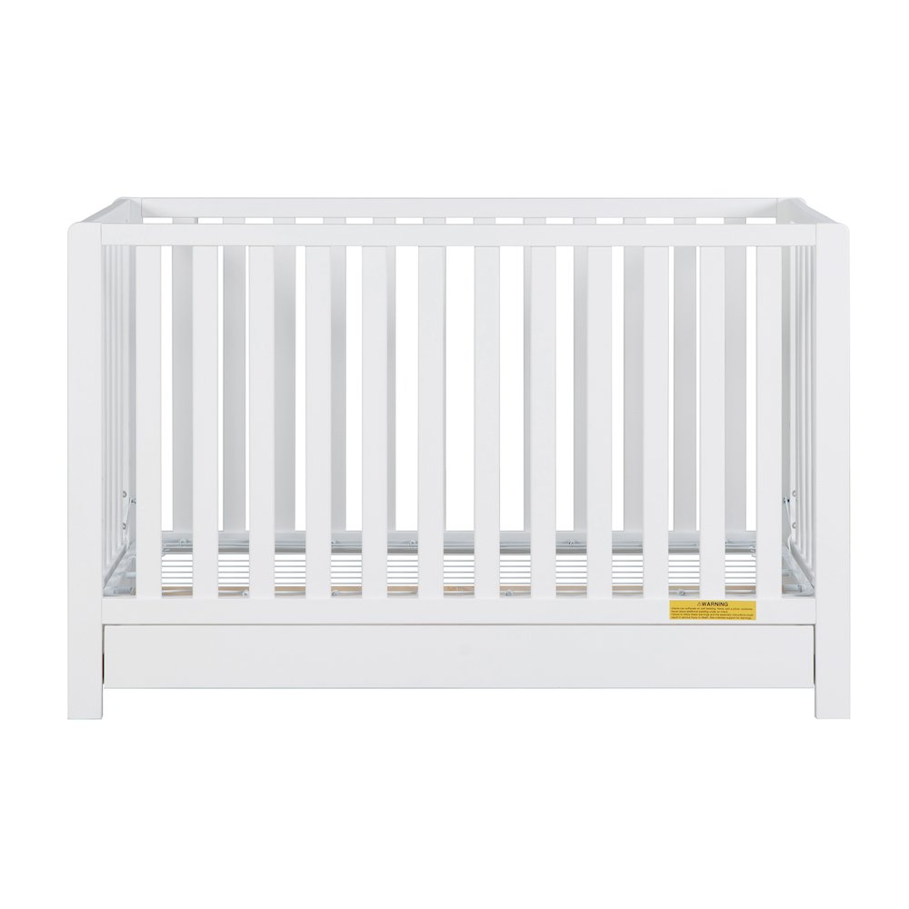 Emma 4-in-1 Convertible Crib with Drawer White