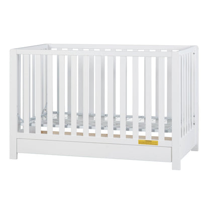 Emma 4-in-1 Convertible Crib with Drawer White