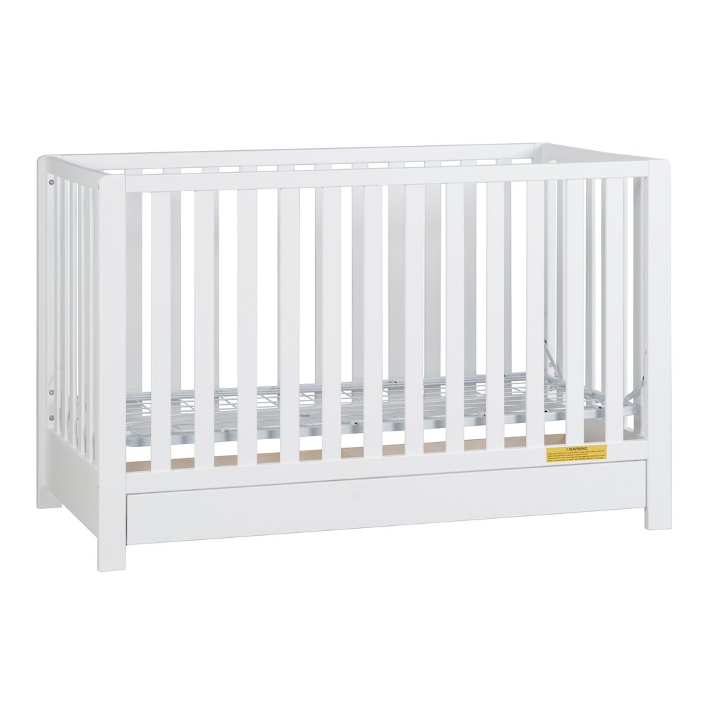 Emma 4-in-1 Convertible Crib with Drawer White