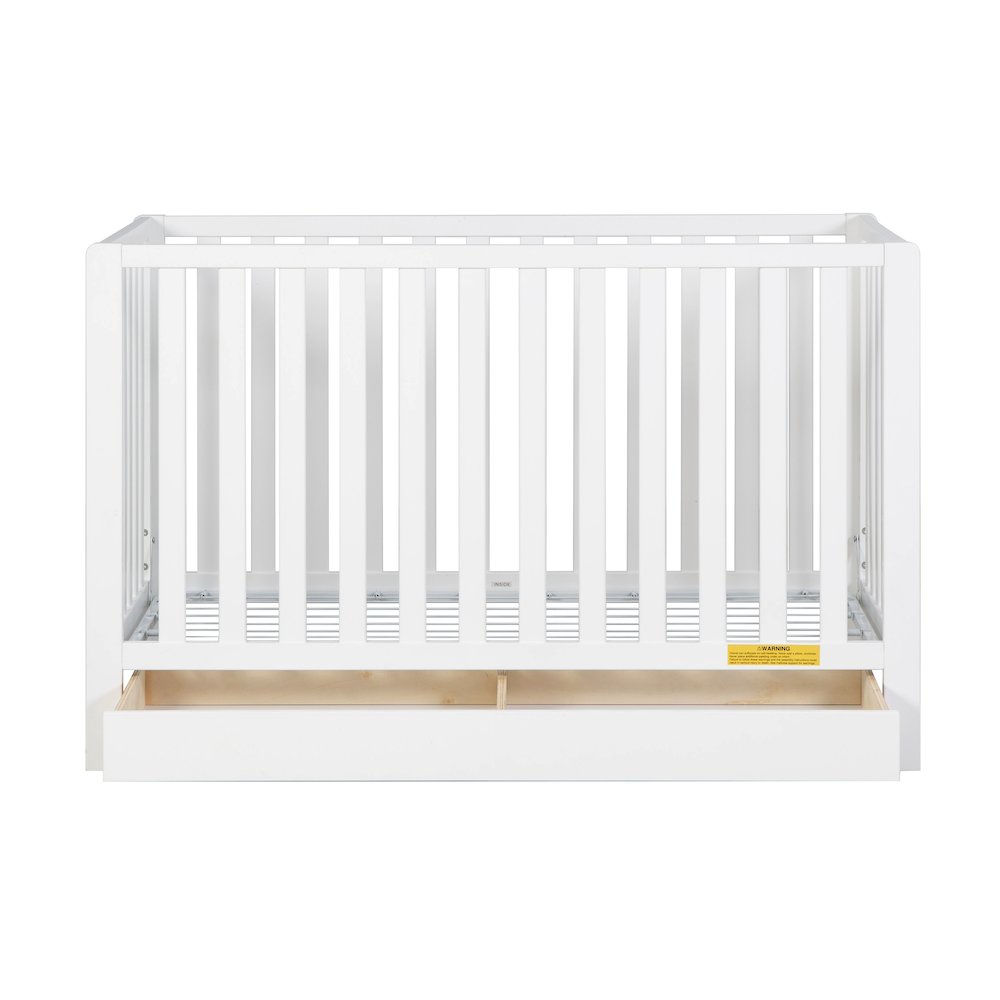 Emma 4-in-1 Convertible Crib with Drawer White