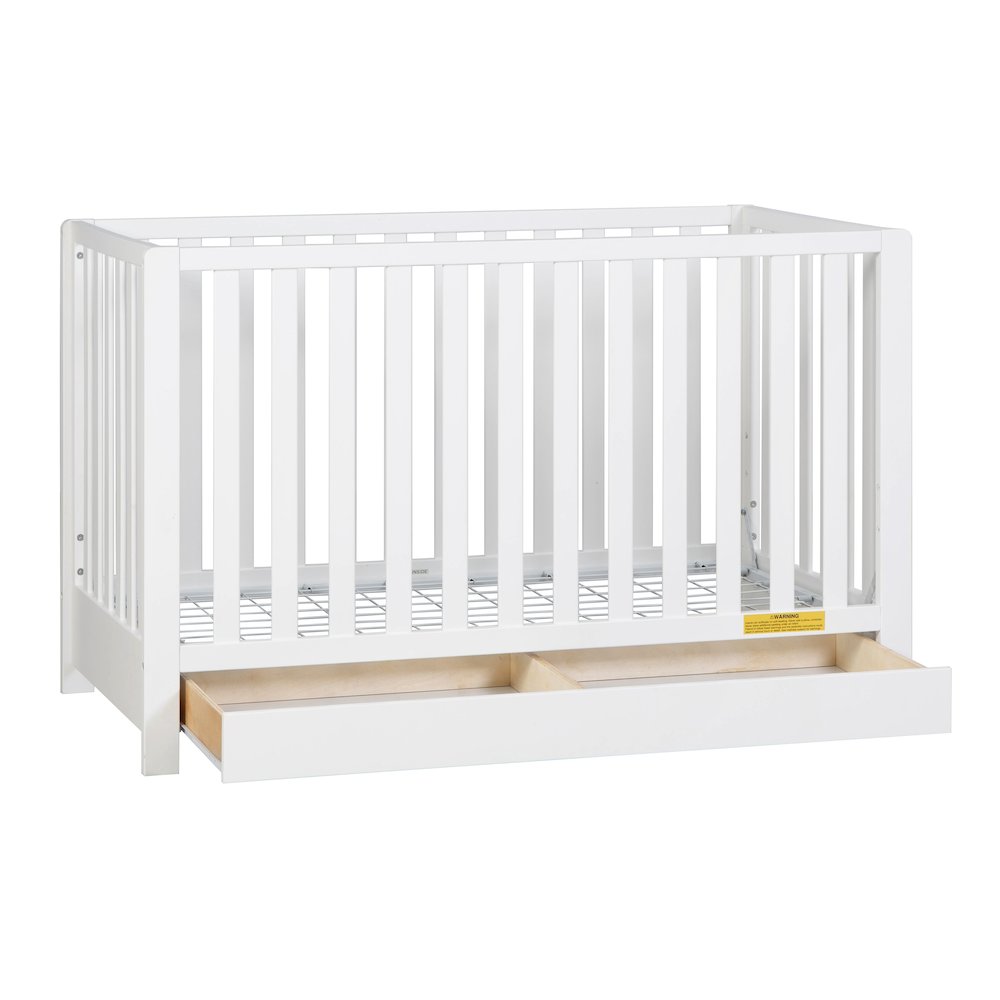 Emma 4-in-1 Convertible Crib with Drawer White