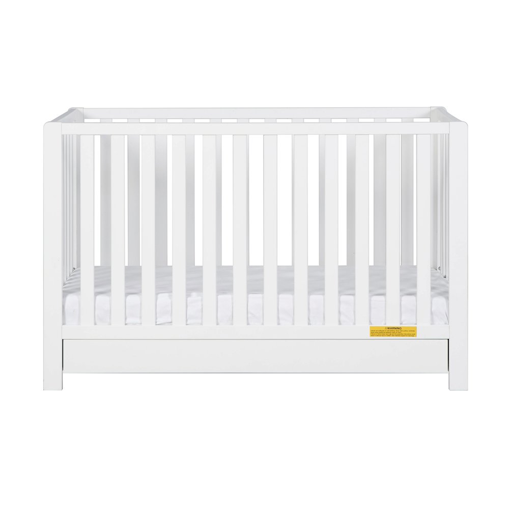 Emma 4-in-1 Convertible Crib with Drawer White