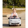 Fiat 500 push car White  Stroller