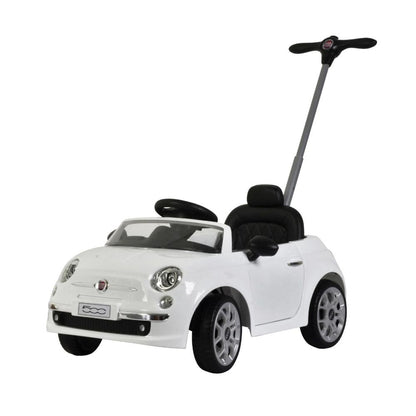 Fiat 500 push car White  Stroller