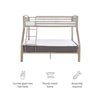Twin over Full Pewter Bed