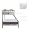 Twin over Full Pewter Bed