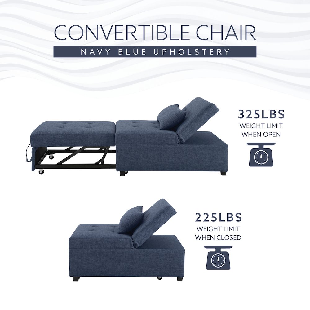 Boone Sofa Bed Blue