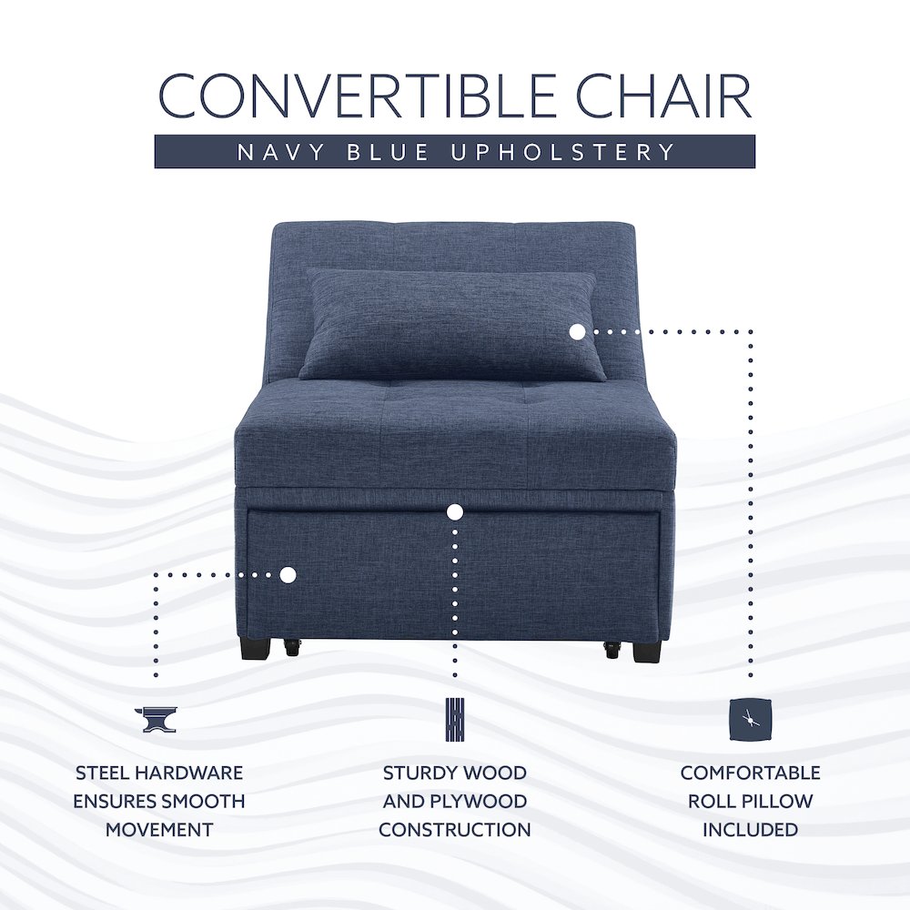 Boone Sofa Bed Blue