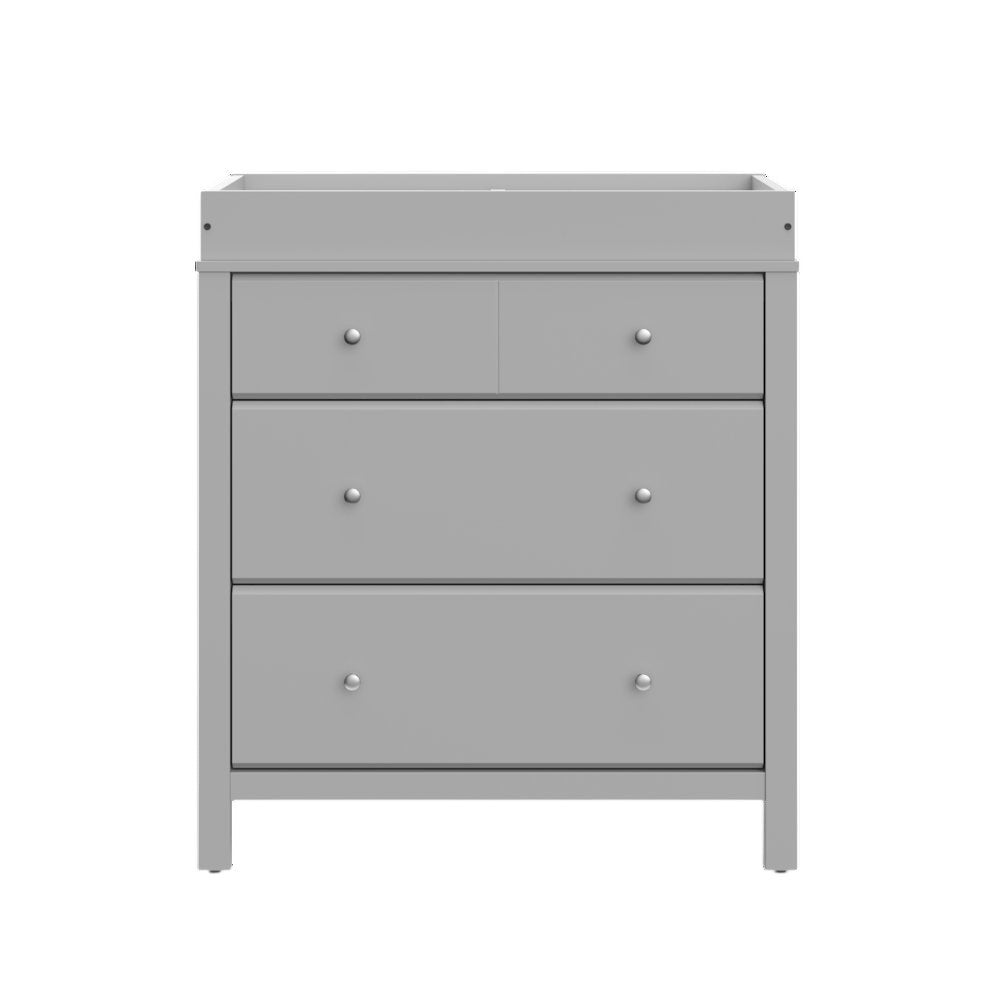 Storkcraft Carmel 3 Drawer Chest with Changing Topper (Pebble Gray)