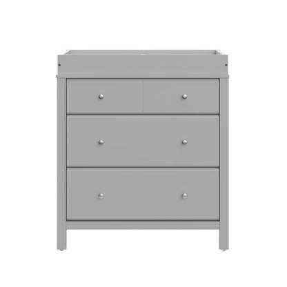 Storkcraft Carmel 3 Drawer Chest with Changing Topper (Pebble Gray)