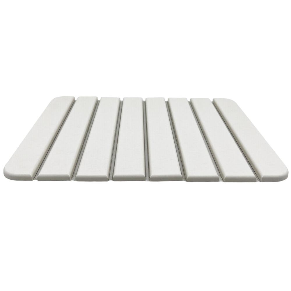 Super Absorbent Diatomite Stone Kitchen Drying Mat - White, Small