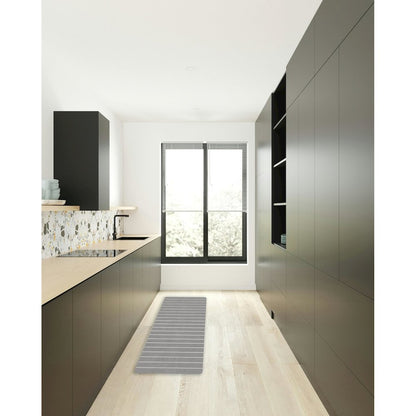 Diatomite Quick-Dry Stone Extra Large 58" x 21" Kitchen Mat in Gray